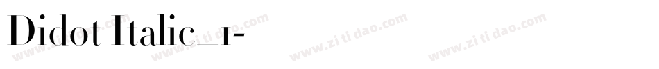 Didot Italic_1字体转换
